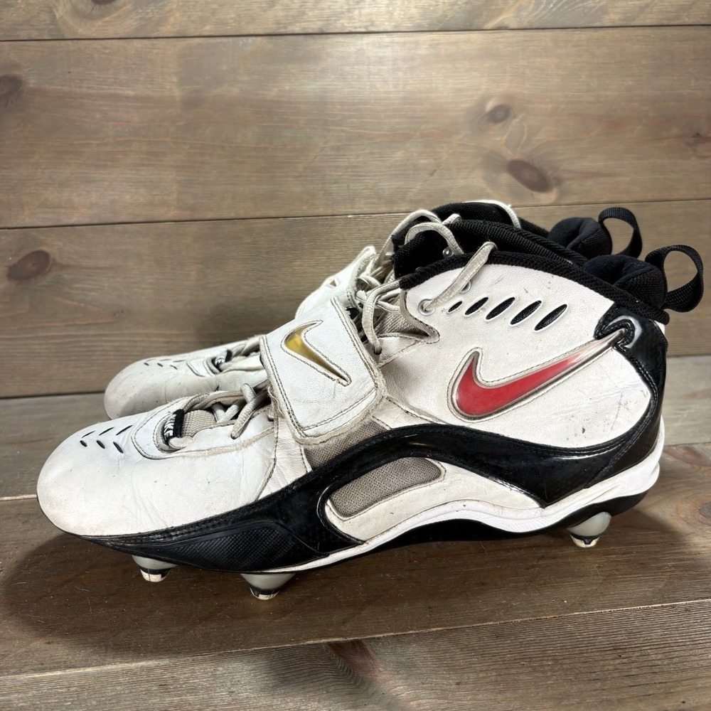 nike air zoom turf jet 97 mens size 12.5 shoes white athletic football cleats